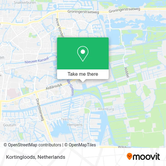 Kortingloods map