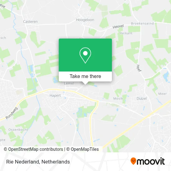 Rie Nederland map