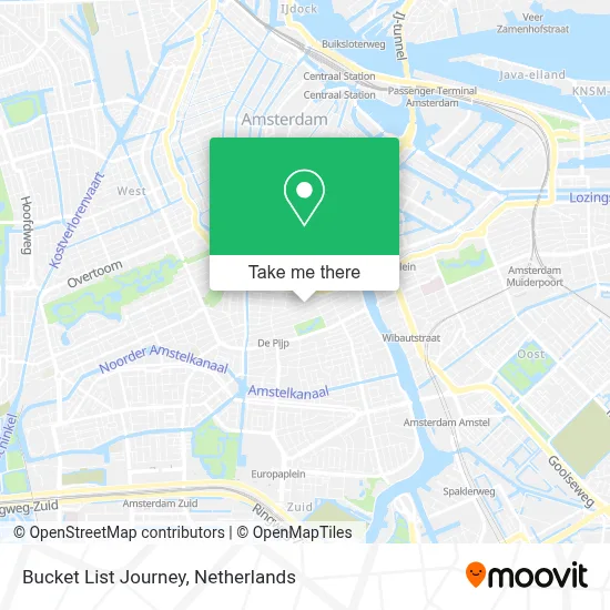 Bucket List Journey map