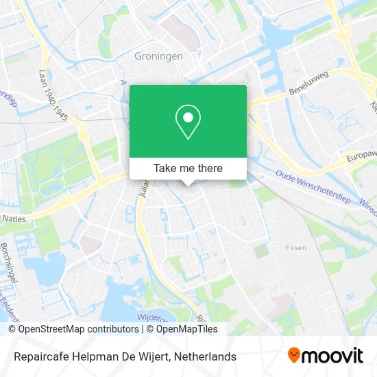 Repaircafe Helpman De Wijert map