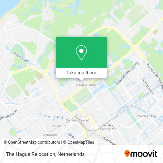 The Hague Relocation map