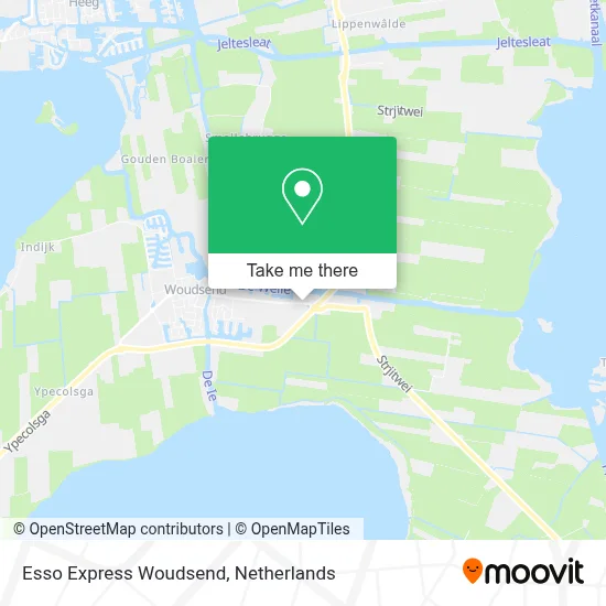 Esso Express  Woudsend map