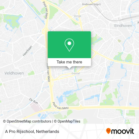 A Pro Rijschool map