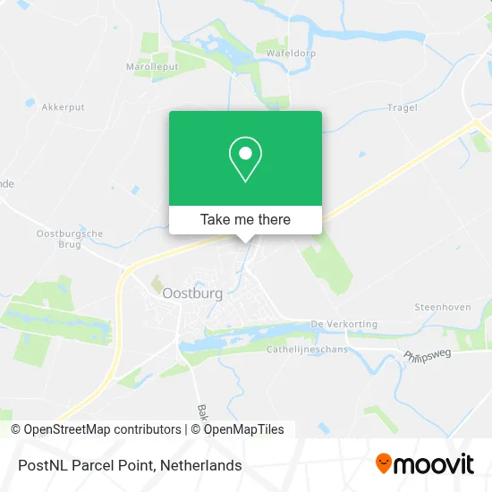 Postnl Pakketpunt map