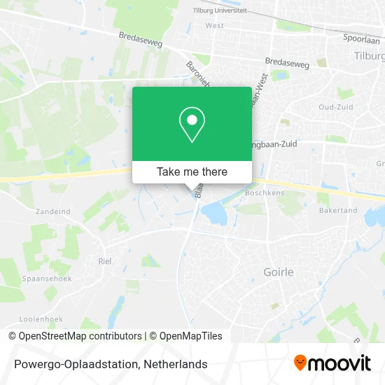 Powergo-Oplaadstation map