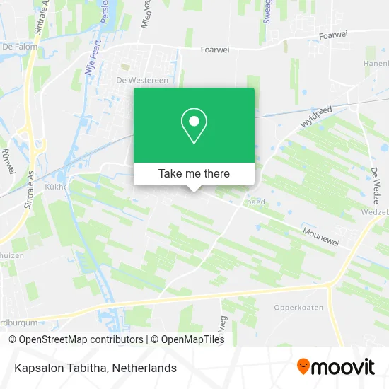 Kapsalon Tabitha map