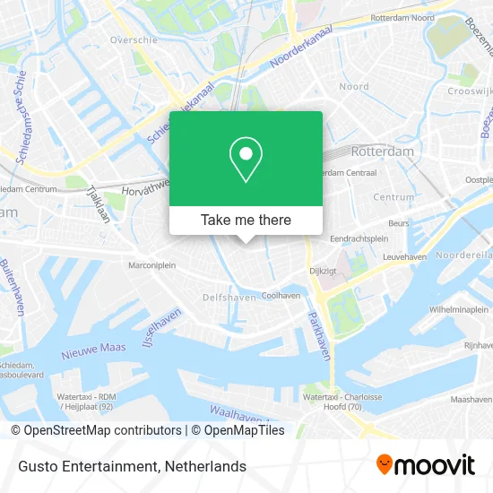 Gusto Entertainment map