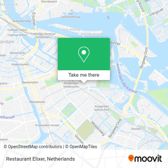 Restaurant Elixer map