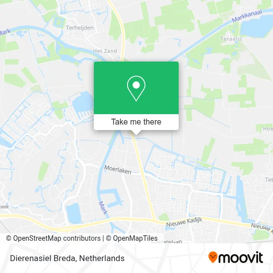 Dierenasiel Breda map