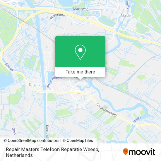 Repair Masters Telefoon Reparatie Weesp map