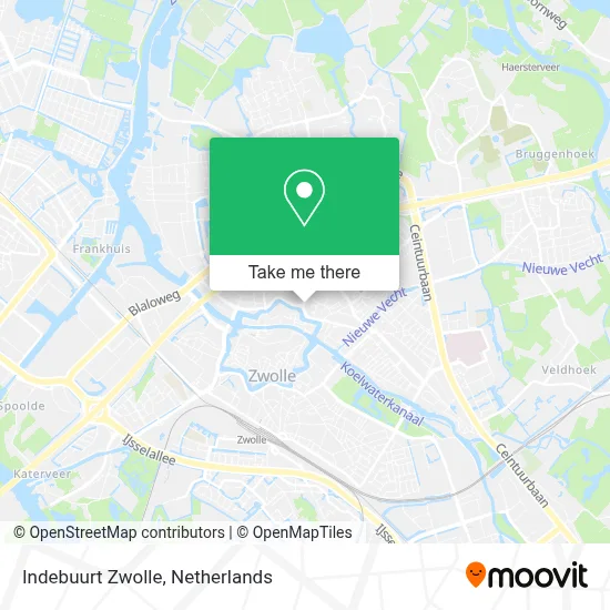 Indebuurt Zwolle map