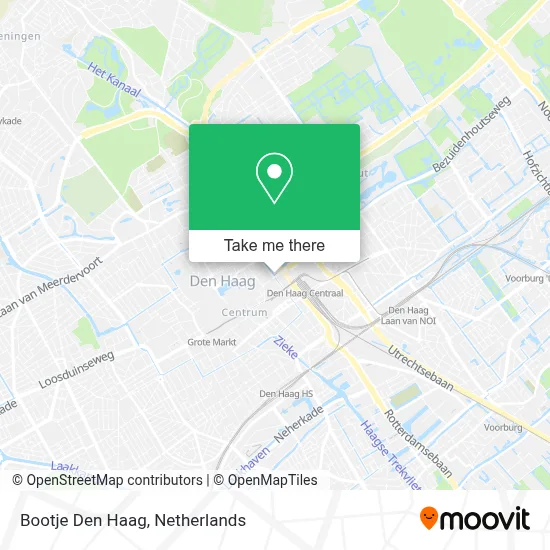 Bootje Den Haag map