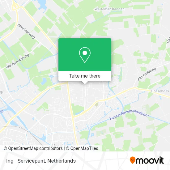 Ing - Servicepunt map