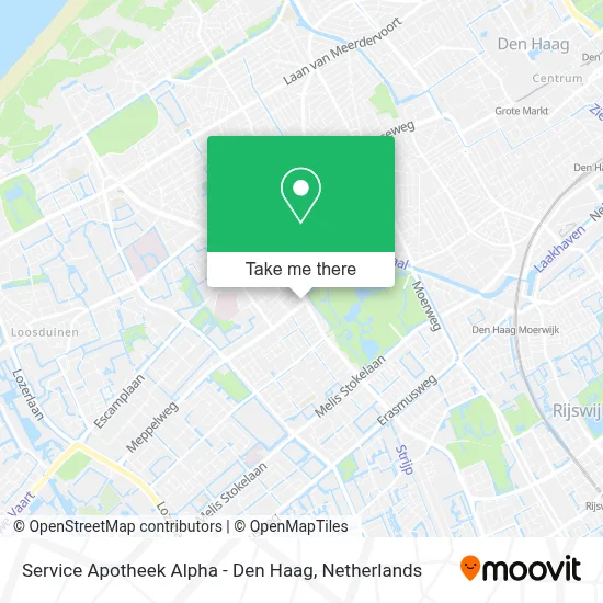 Service Apotheek Alpha - Den Haag map