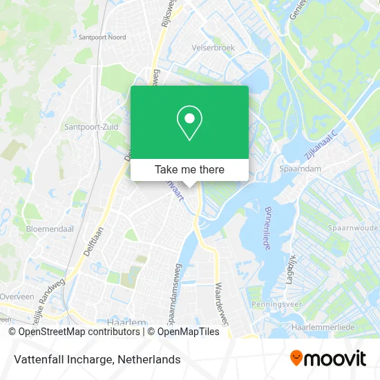 Vattenfall Incharge map