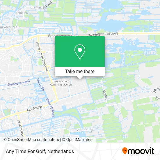 Any Time For Golf Karte