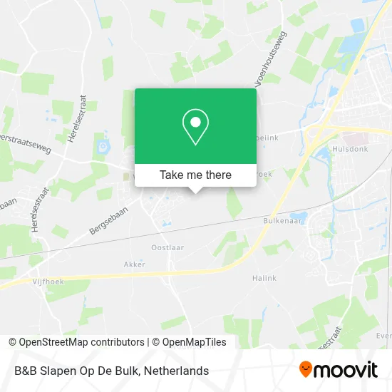 B&B Slapen Op De Bulk map