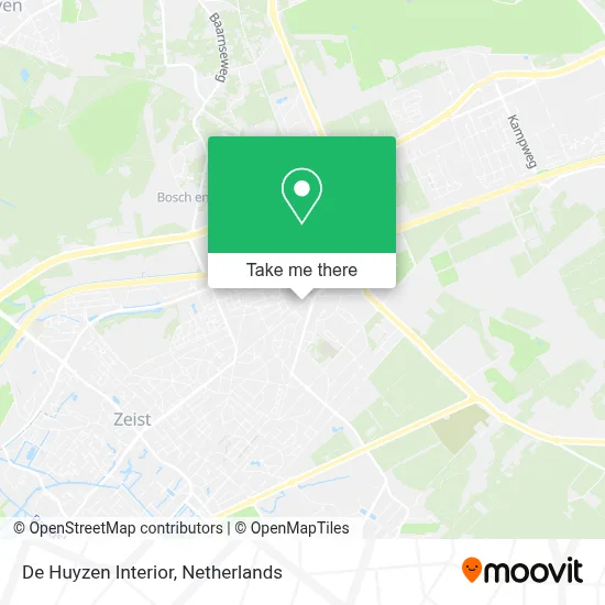 De Huyzen Interior map