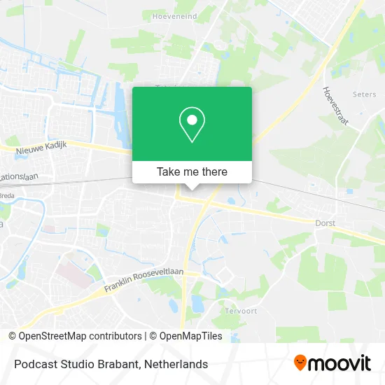 Podcast Studio Brabant map
