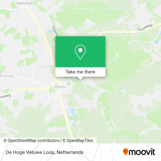 De Hoge Veluwe Loop map