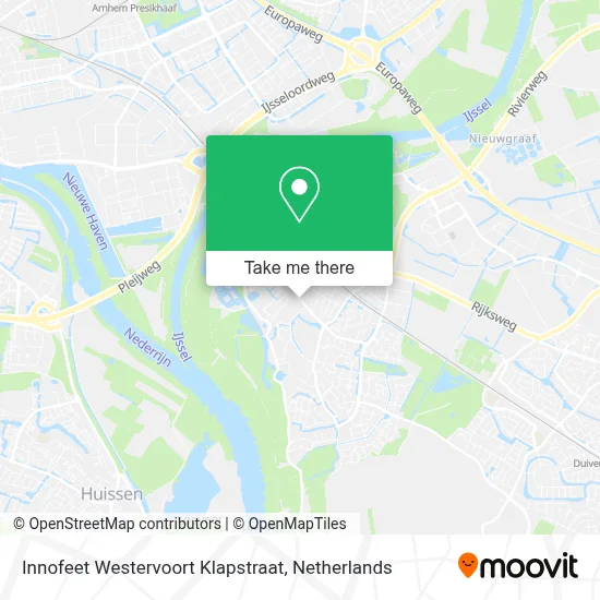 Innofeet Westervoort Klapstraat map