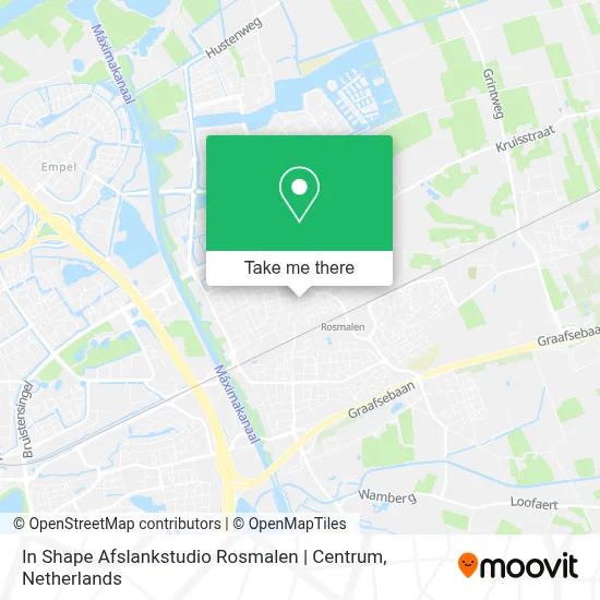 In Shape Afslankstudio Rosmalen | Centrum map