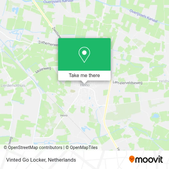 Vinted Go Locker map