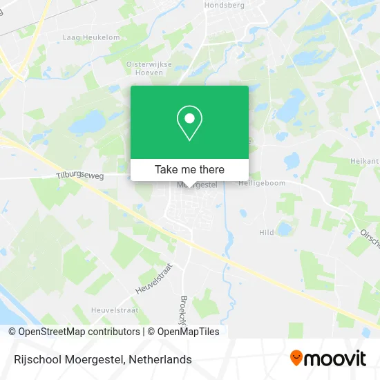Rijschool Moergestel Karte