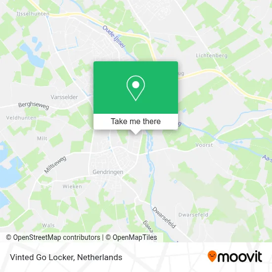 Vinted Go Locker map