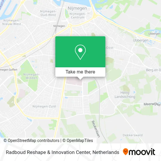 Radboud Reshape & Innovation Center map