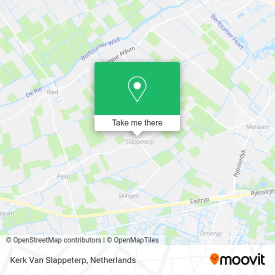 Kerk Van Slappeterp map