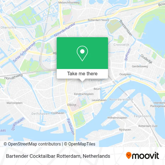 Bartender Cocktailbar Rotterdam map