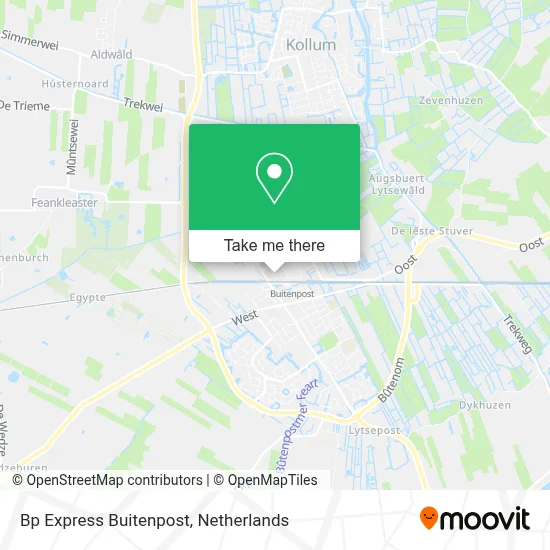 Bp Express Buitenpost map