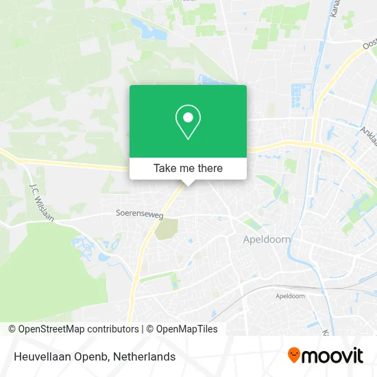 Heuvellaan Openb map