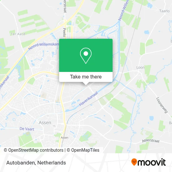 Autobanden map