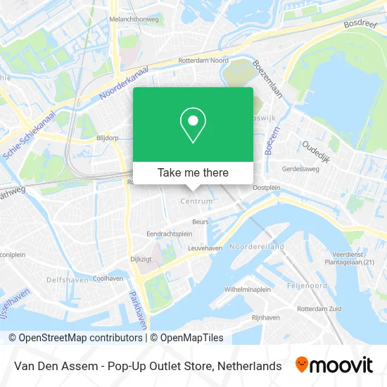 Van Den Assem - Pop-Up Outlet Store map