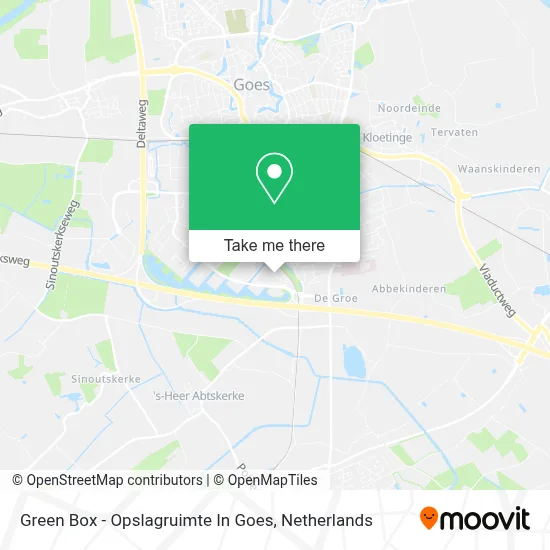 Green Box - Opslagruimte In Goes map