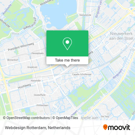 Webdesign Rotterdam map