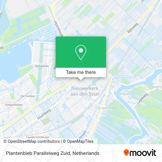 Plantenbieb Parallelweg Zuid map