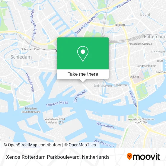 Xenos Rotterdam Parkboulevard map