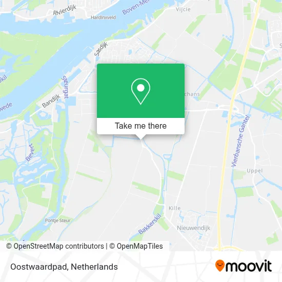 Oostwaardpad map