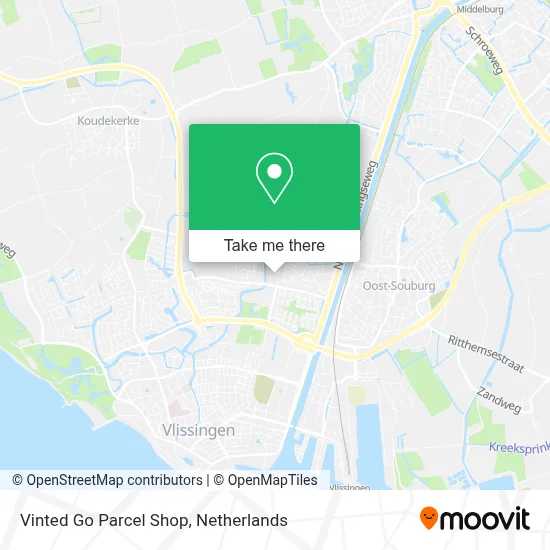 Vinted Go Parcel Shop Karte