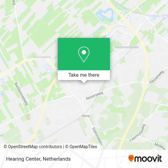 Hoorcentrum map