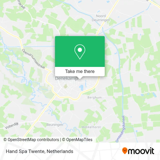 Hand Spa Twente map