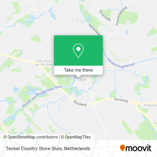 Teckel Country Store Sluis map