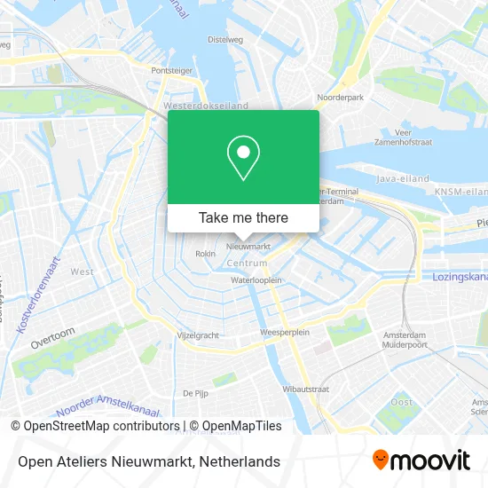 Open Ateliers Nieuwmarkt map