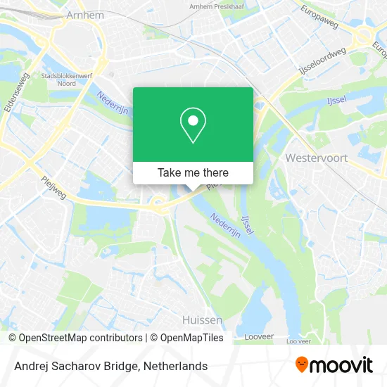 Andrej Sacharov Bridge map