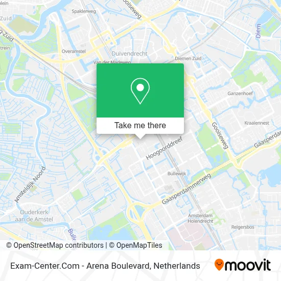 Exam-Center.Com - Arena Boulevard map