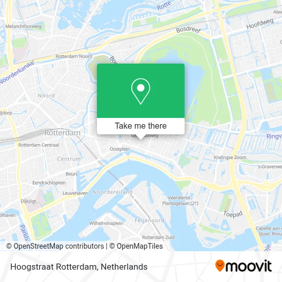 Hoogstraat Rotterdam map