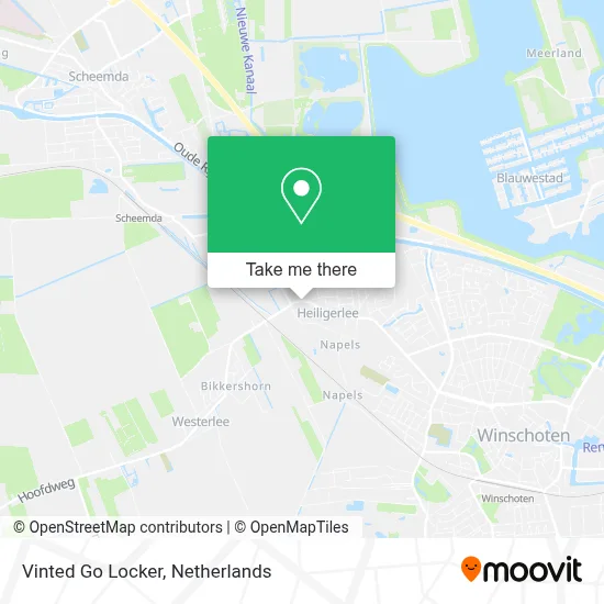 Vinted Go Locker map